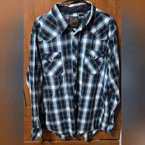 Mens Roper Pearl Snap Long Sleeve Shirt
